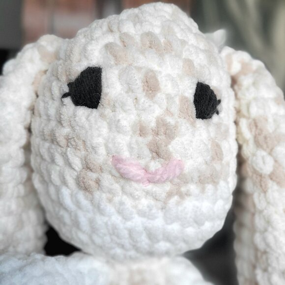 Hand Crochet Bunny/Snuggy/Lovee Baby Blanket - Picture 2 of 4